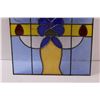 Image 3 : Stained Glass Leaded Hanging Art - 12.5" x 12.5"