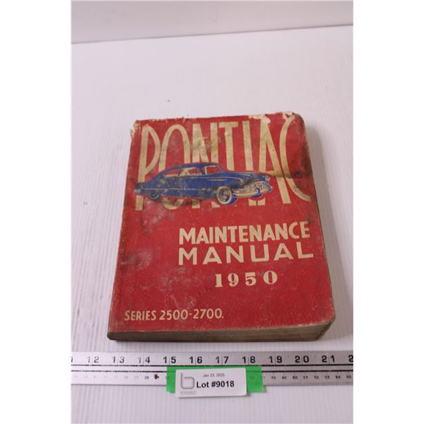 Pontiac 1950 Maintenance Manual Series 2500-2700 - Some Wear