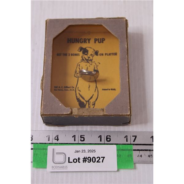 Hungry Pup Hand Held Game - 1940's - 3.5" x 4.5"