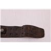 Image 3 : Vintage Leather Motorcycle Watch Band - 11" Long
