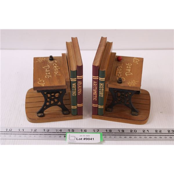 School Desk Book Ends - 5.5" x 5" Each