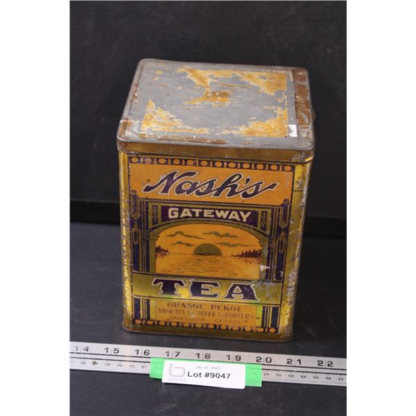 Nash's Gateway Tea Collector Tin - 7.5" x 6"