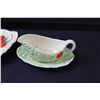 Image 3 : Carltonware Lettuce & Tomato Style Set: Gravy Boat w/Plate & Serving Plate