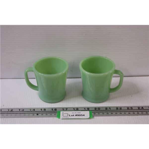 (2) Fire King Jadeite Mugs
