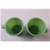 Image 4 : (2) Fire King Jadeite Mugs