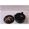 Image 3 : Asian Lacquered Keepsake Round Box w/Feet - 7"x 3.5"