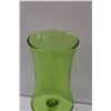 Image 2 : Green Glass Vase - 11" Tall x 5" Wide