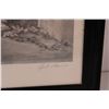 Image 3 : Gail Adams Pencil Drawing "Pals" Art Print 30/90 in Frame - 24" x 20"