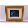 Image 1 : Northern Lights Print in Frame - 19" x 16"