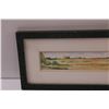 Image 2 : David Mudry Watercolor Painting Picture in Frame - 15" x 7"