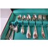 Image 2 : Community Plated Silverware in Wood Storage Case w/Drawer (Not Complete Set)
