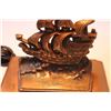 Image 2 : Copper Ship Lamp "Jacques Cartier" - Works - 11" Tall - Works
