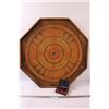 Image 1 : * Crokinole Board & Playing Pieces - 29" x 29" - Some Pegs Damaged/Missing