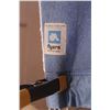 Image 2 : Blue Wool Blanket - 72" x 80"