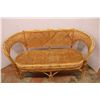 Image 1 : * Rattan & Cane Sofa (Some Wear in Seat as Pictured) - 54" x 23" x 28"