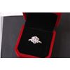 Image 2 : ^ Moissanite 2 Ct. GRA Certified Round Brilliant Cut VVS D COLOR w/ 26 Round Cut Cubic Zirconium Set