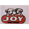Image 2 : Joy Dog Food Metal Sign - 7" x 5"