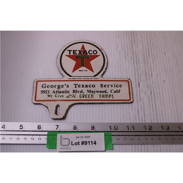 Texaco Metal Sign - 6" x 5.5"