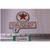 Texaco Metal Sign - 6" x 5.5"