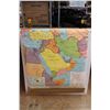 Image 1 : Vintage Middle Eastern 1967 Edition Map Roll - 48" Long