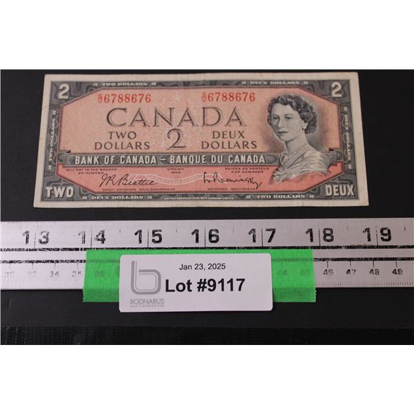 Canadian Two Dollar Bill - 1954