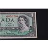 Image 2 : Canadian One Dollar Bill - 1954