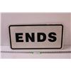 Image 1 : Road Sign - "Ends" - 12" x 24"