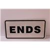Image 2 : Road Sign - "Ends" - 12" x 24"