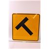 Image 1 : * Road Sign - "End of Road" - 24" x 24"