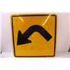 Image 2 : * Road Sign - "Left Turn" - 24" x 24"