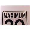 Image 2 : * Road Sign - "Maximum 20 Speed" - 24" x 30"