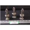 Image 1 : (3) Viking Silver Plated Salt & Pepper Shakers - 4.5" Tall