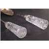 Image 2 : Glass Handled Salad Utensil Set - Made in Canada - 10" Long