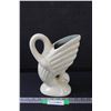 Image 1 : Beauceware Ceramic Swan Vase - 10" x 8" x 4"