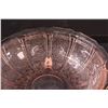 Image 2 : Pink Depression Glass Cherry Blossom Pattern Footed Bowl 10.5" x 3"