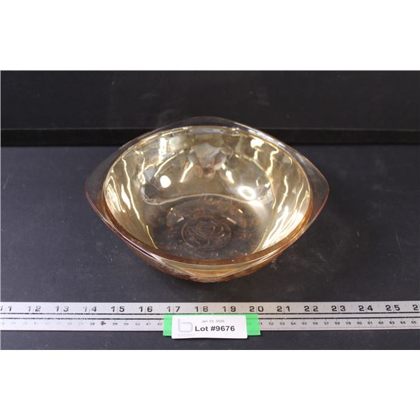 Floragold Iridescent Bowl - 8.5" x 2.75"