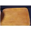 Image 3 : Vintage Wooden Nut Cracking Tray (12") & Wooden Serving Platter (12")