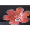 Image 2 : Flower Artisan Glass Candy Dish - 7" x 9"