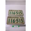 Image 1 : Saskatchewan 1970 Pair of License Plates