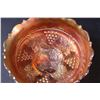 Image 2 : Fenton Grape & Cable Marigold Carnival Glass Footed Bowl - 6" x 2.5"