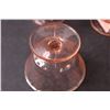 Image 3 : (5) Federal Glass Normandie Pink Glass Sherbet/Ice Cream Dishes - 3.5" x 2.65"