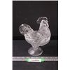Image 1 : Hen on Nest - Clear Glass - 8.5" x 6"