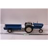 Image 1 : ERTL Ford 4000 Tractor & Manure Spreader Wagon - Die Cast Model - 1:18 Model Scale