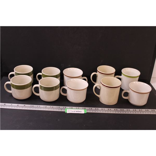 (10) Vintage Coffee Mugs - Various Styles