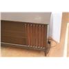 Image 6 : *Vintage Wood Table with Record Player & Radio 60" Long x 17" Deep x 26" Tall