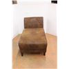Image 1 : *Brown Suede Lounge Chair 28" Wide x 51" Long x 30" Tall