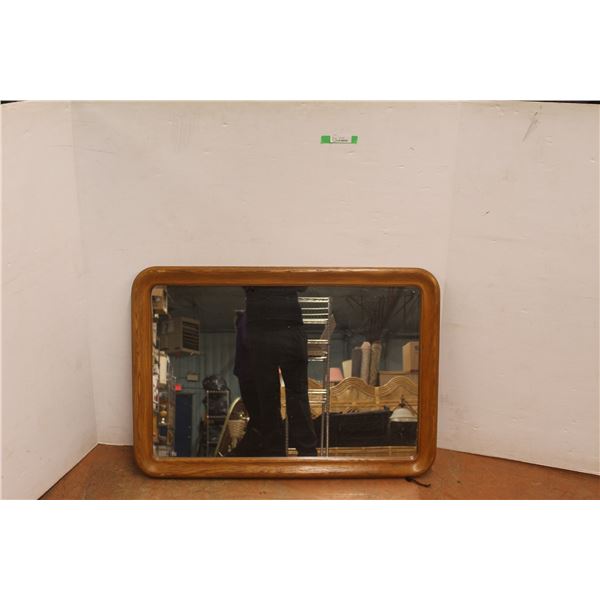 *Wood Framed Mirror 40" Wide x 28" Tall
