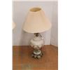 Image 2 : *(2) Vintage Lamps with Brass Angels and Shades- As Is, Up to 33.5" Tall