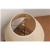 Image 5 : *(2) Brass Colored Vintage Lamps with Shades- As Is, Up to 32" Tall
