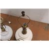 Image 4 : *(2) White Vintage Lamps, As Is, Up to 30.5" Tall